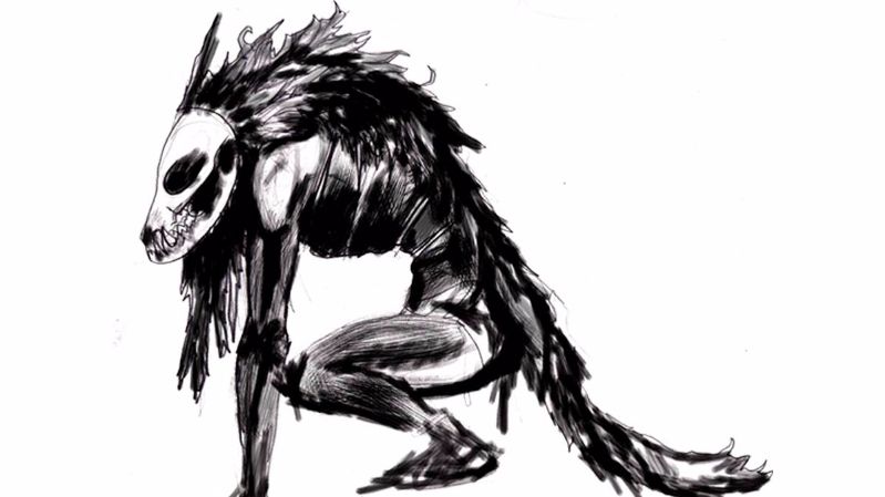 bowsie workshop a dark song demon creature concept design sketch