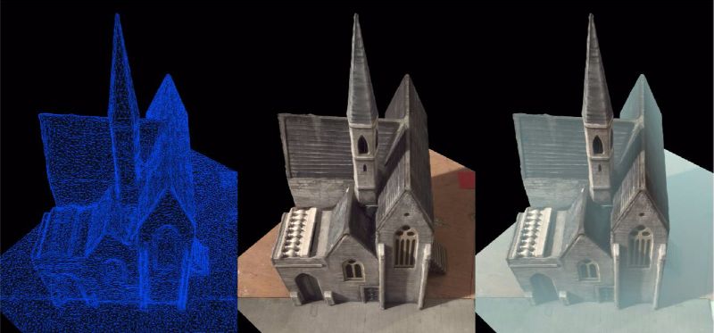 unitarian church dublin scale model photogrammetry