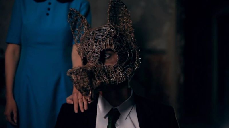 wolf copper mask design