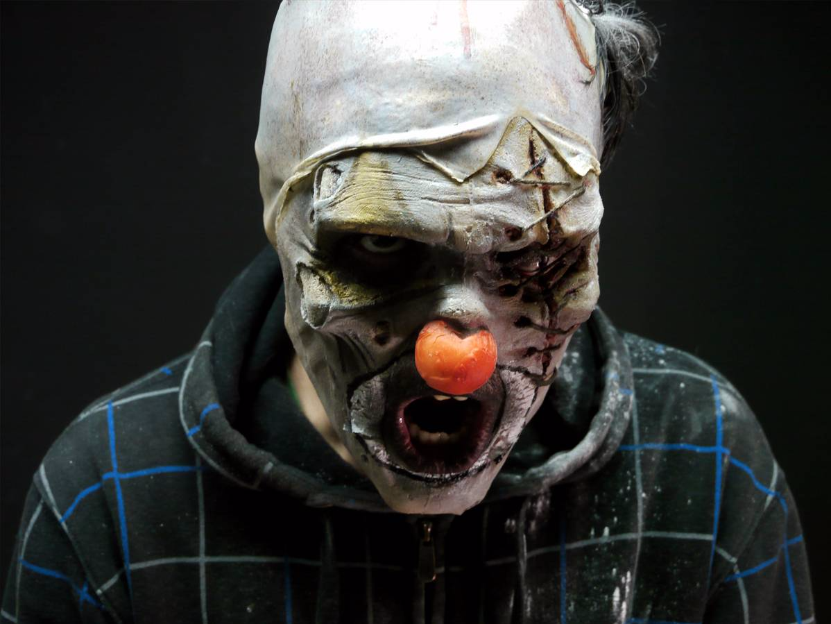stitches prosthetic sfx make up creepy clown